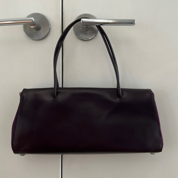 JIL SANDER BURGUNDY SATCHEL - Picture 1 of 5